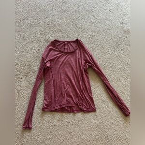 Lululemon Athletica Purple Fitted Long Sleeve Tee